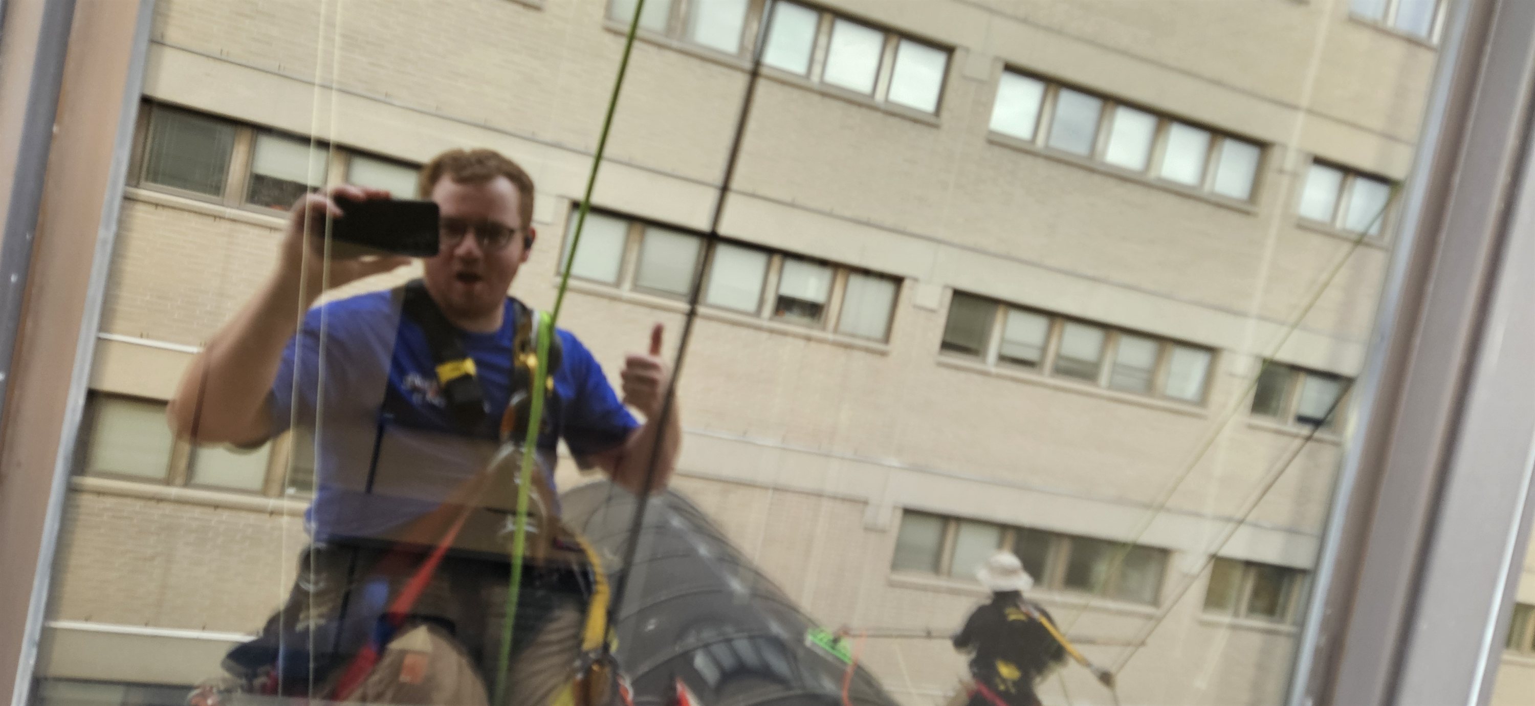 Window cleaning project completed at a customer home